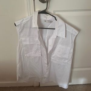 Large white top from Zara